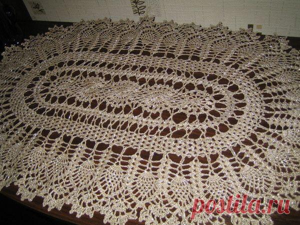 Большая овальная салфетка - Вязание крючком - Группы Мой Мир