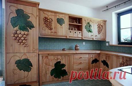 Резная деревянная кухня-ручной работы. | Столярный блог.