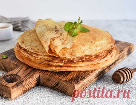 Калорийность блинчиков на 100 грамм, сколько калорий в блинах на молоке, на кефире