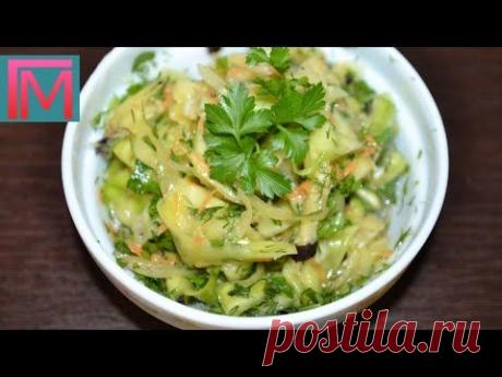&quot;Спиралька&quot; - острый салат из кабачков