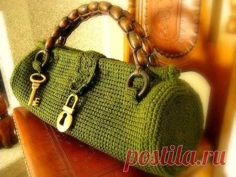 Tunisian crochet purse | Тунисское вязание