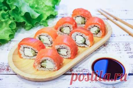 Роллы с красной рыбой и огурцом в домашних условиях рецепт с фото пошагово - 1000.menu
