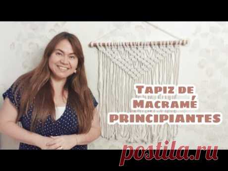 Tapiz de macramé fácil para principiantes