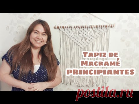 Tapiz de macramé fácil para principiantes