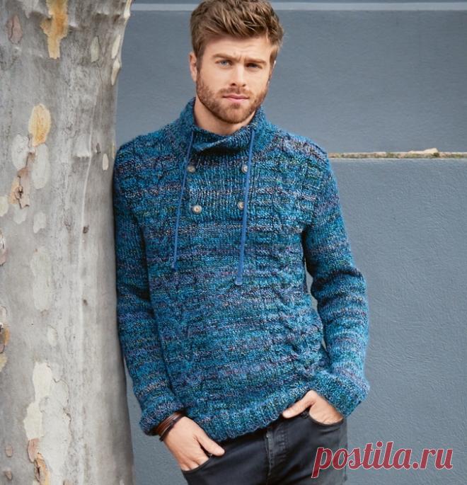 Мужской тройер с «косами»