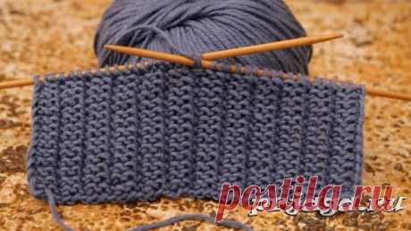 Узор «Мужской» спицами