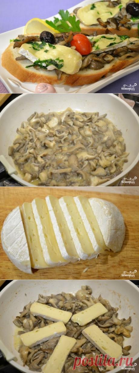 Грибы с сыром на сковороде - пошаговый кулинарный рецепт на Повар.ру