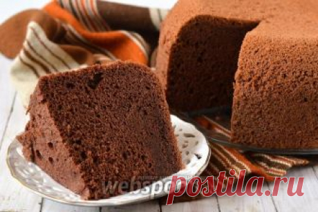 Шоколадный шифоновый бисквит в мультиварке рецепт с фото на Webspoon.ru