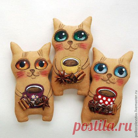(3) Ароматизированные куклы ручной работы. Ярмарка Мастеров - ручная работа Котята кофе+корица. Handmade. | Поделки своими руками