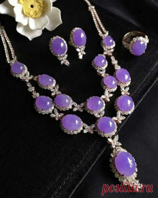 Лавандовый жадеит 💜!
