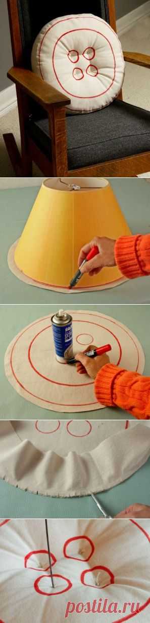 Шьем подушку-пуговицу своими руками — Своими руками