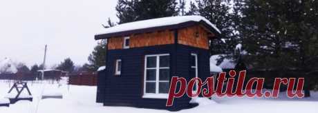 Не бытовка, а Tiny House: эталонное строительство оригинального мини домика «Репетиция» в преддверии большой стройки и классное благоустройство видового участка