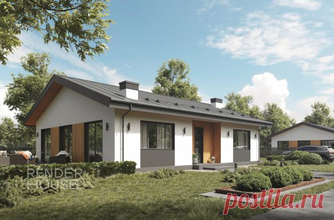 Проект «Оптима» дом в современном стиле под ключ | RNR