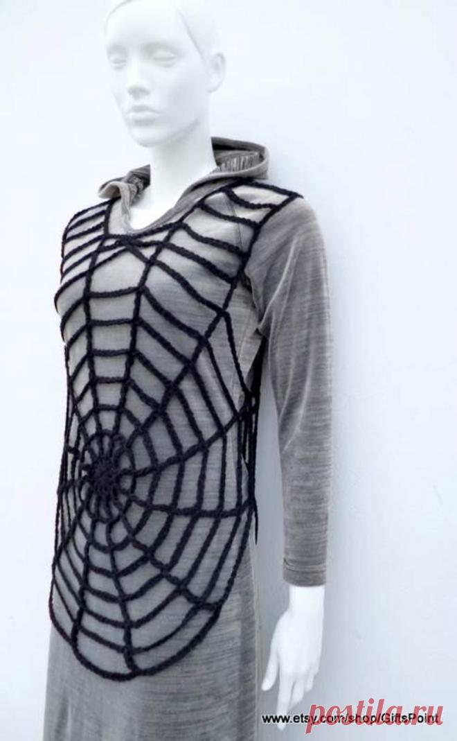 Хелоуин модел плетене на една кука модел туника размер S лесно PDF | Etsy