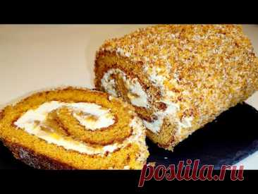 САМЫЙ ВКУСНЫЙ  МЕДОВИК! Тающий во рту МЕДОВЫЙ РУЛЕТ!