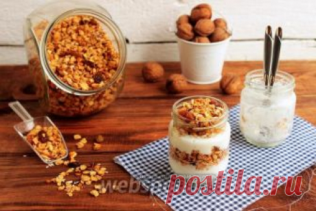 Пряная яблочная гранола рецепт с фото, как приготовить на Webspoon.ru