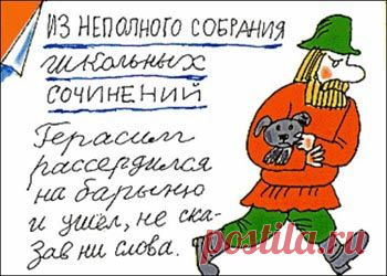 Отрывки из школьных изложений