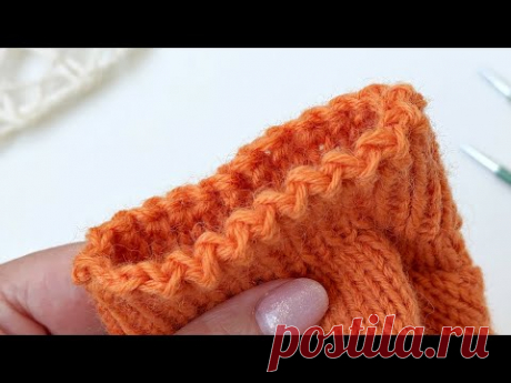Лучший способ закрытия петель резинки/Идеальный край для рукавов, горловины, низа изделия