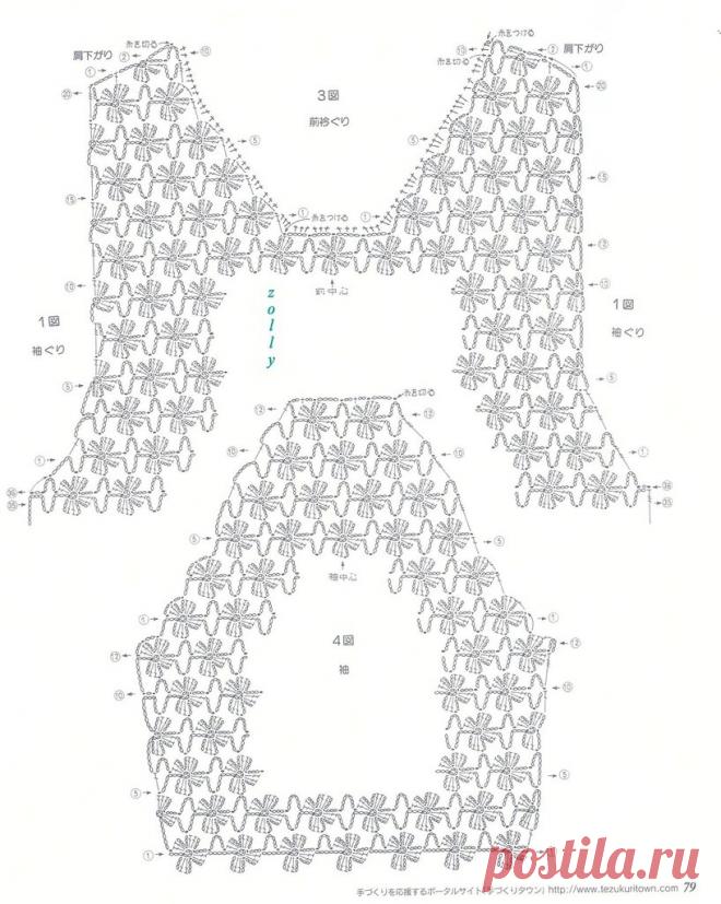 Большая подборка узоров для вязания летних топов — Сделай сам, идеи для творчества - DIY Ideas
