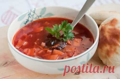 3 рецепта легкого и вкусного постного борща / Простые рецепты