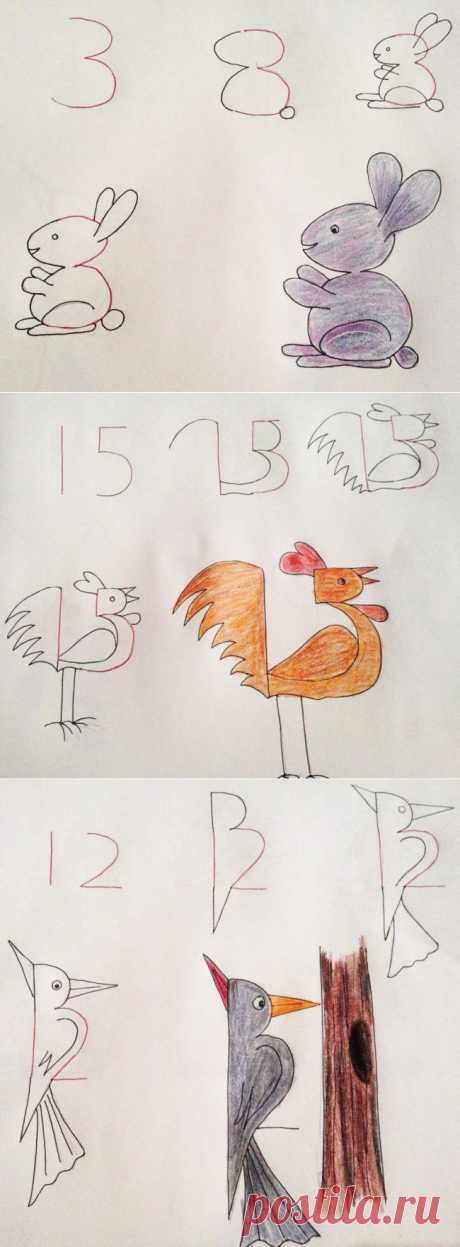 Как научить ребенка рисовать с помощью цифр | Приколисты в картинках