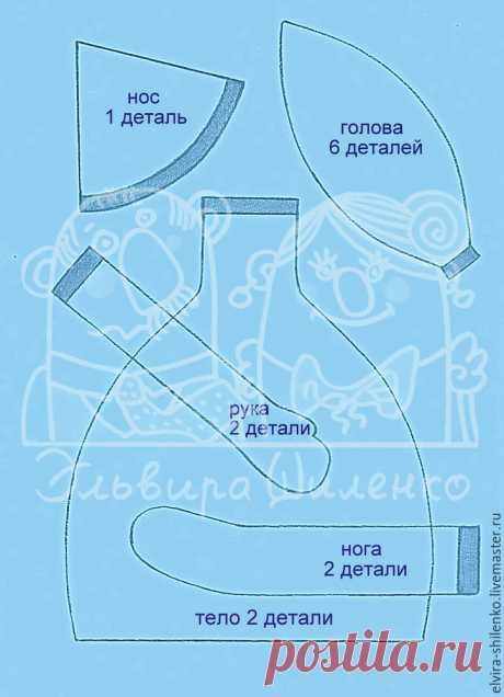 Шьём Снеговика с Петушком. Часть 1 – Ярмарка Мастеров