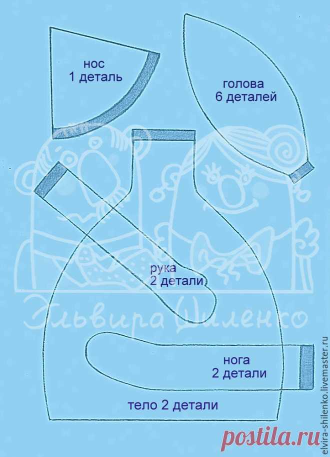 Шьём Снеговика с Петушком. Часть 1 – Ярмарка Мастеров