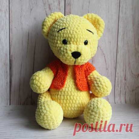 Мишка Веня амигуруми. Схемы и описания для вязания игрушек крючком! Бесплатный мастер-класс от Елены Лузиной по вязанию плюшевого мишки по имени Веня. Высота вязаной крючком игрушки примерно 28 см. Для изготовления так…