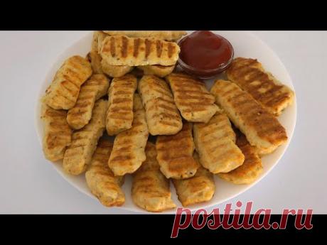 Как сделать Колбасу из Курицы. Куриные Колбаски простой Рецепт на Сковороде.