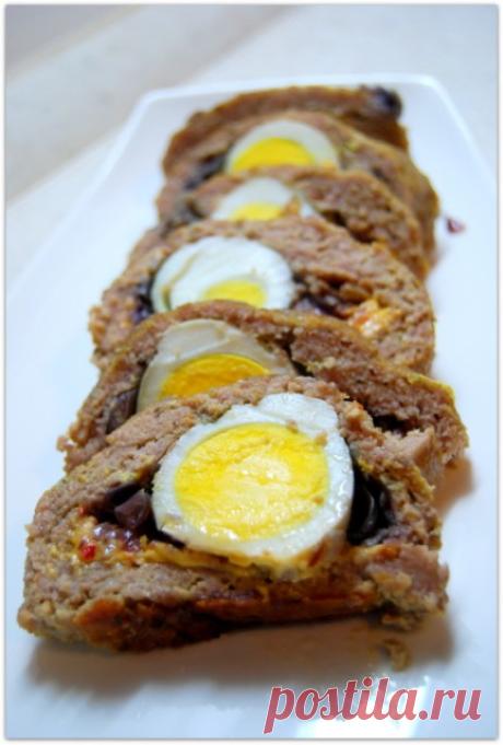 Как я готовила мясной "хлеб" с сыром и луком
