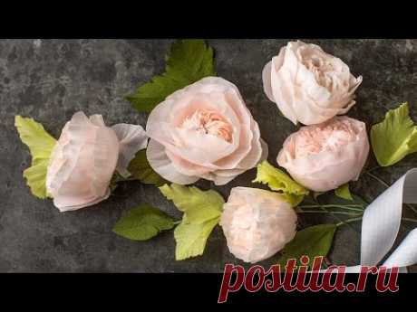 How To Make A Paper Rose with Crepe Paper