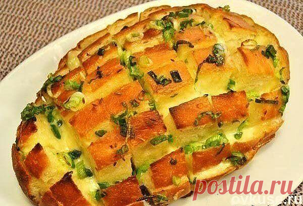 луковый хлеб с сыром - Простые рецепты Овкусе.ру