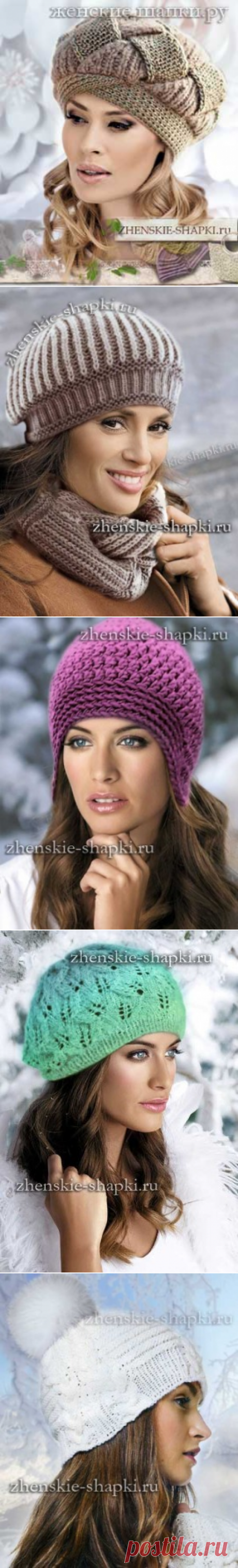 Вязание зимней шапки для женщин