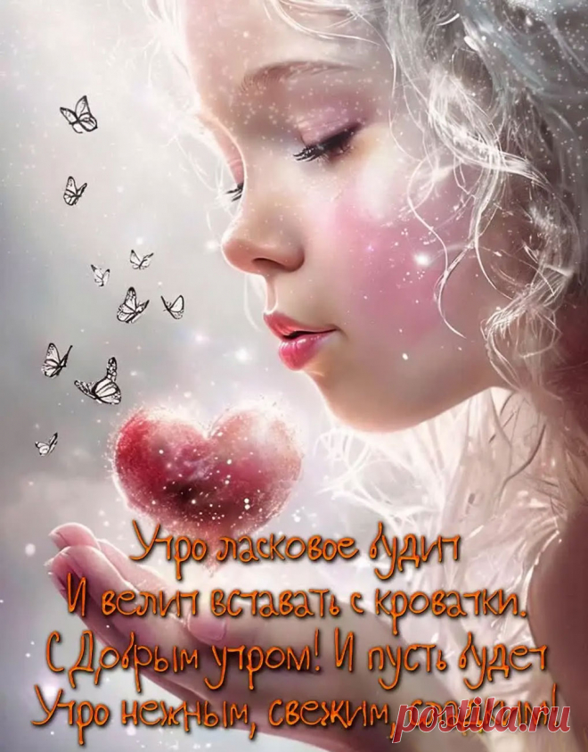 Нежная открытка доброе утро