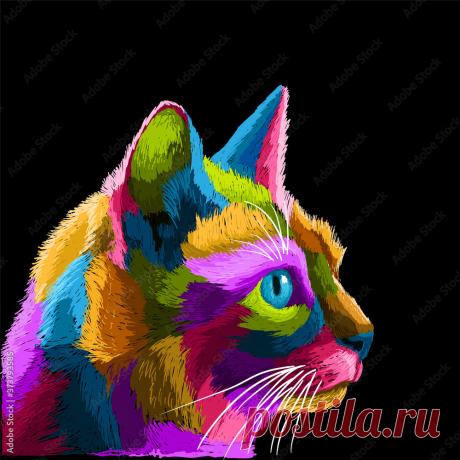Готовые фотографии, изображения, не требующие уплаты роялти, векторные изображения и видеоролики (Поп-арт кошки)