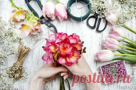 Любопытные факты о цветочных букетах