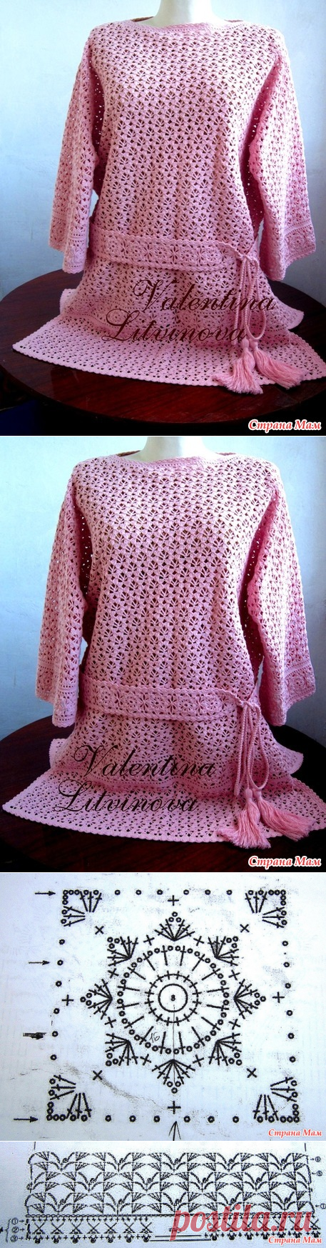 Туника для пышечек (для не модельных дам). - Вязание - Страна Мам