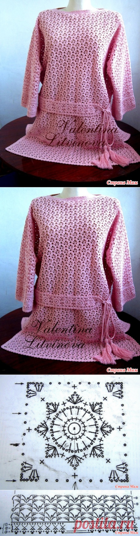 Туника для пышечек (для не модельных дам). - Вязание - Страна Мам