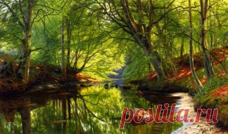 Пейзажи датского мастера PEDER MORK MONSTED.
