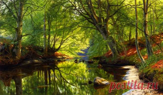 Пейзажи датского мастера PEDER MORK MONSTED.