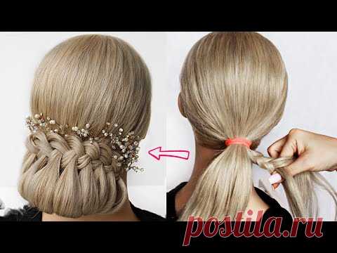 😱 Updo SUPER FÁCIL! 😱 Super simples e perfeito para cabelos longos, médios e na altura dos ombros
