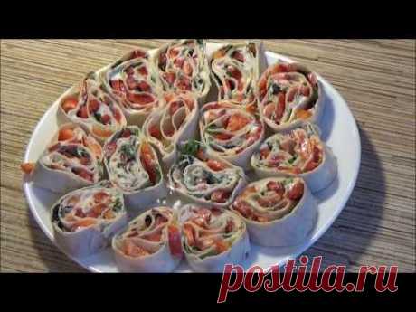 УЛЁТНАЯ ЗАКУСКА! - Рулетики из лаваша