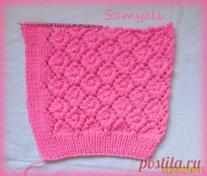 Невероятно красивый узор спицами! МК. | yarni.ru
