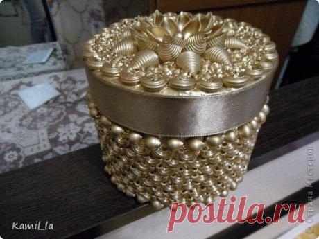 Шкатулка из макарон