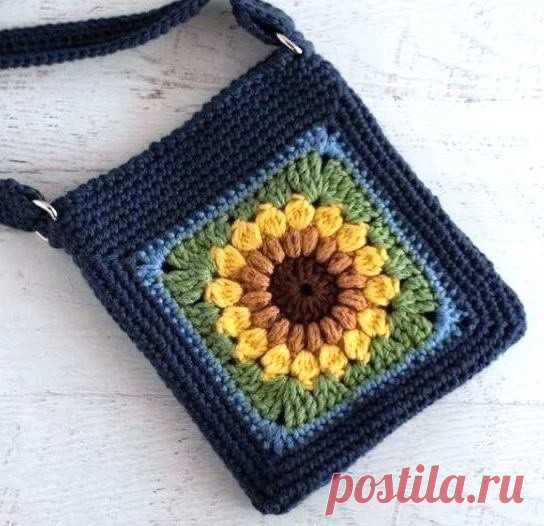 Детская сумочка с подсолнухом