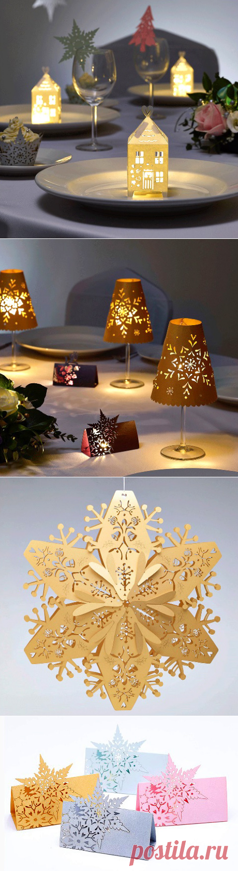 Рождественский бумажный декор - Домашний hand-made