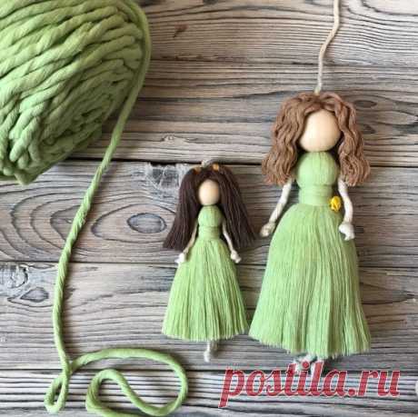 Mother and daughter or sisters. #macrame #christmasdecor #fairydoll #christmasgifts #christmastree#bedroomdecor #doll #homedecor