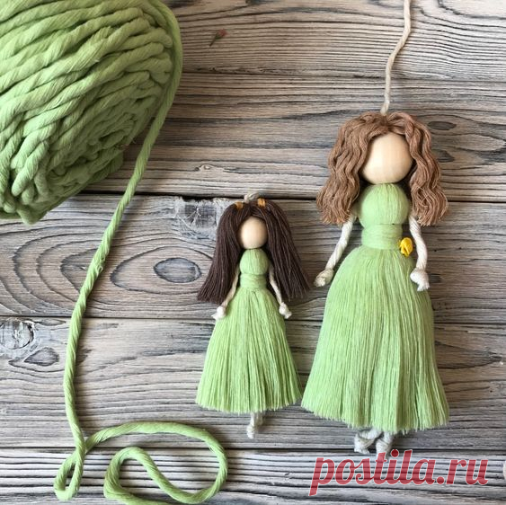 Mother and daughter or sisters. #macrame #christmasdecor #fairydoll #christmasgifts #christmastree#bedroomdecor #doll #homedecor