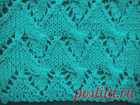 Ажурный узор спицами для летней кофточки | Ажурные Узоры