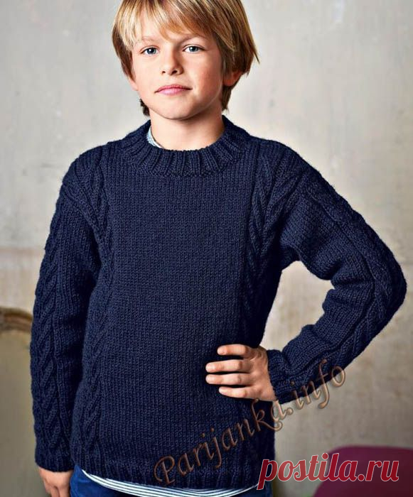 Пуловер с круглым воротником (д) 157 Creations 2015/2016 Bergere de France №4903